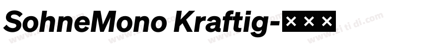 SohneMono Kraftig字体转换 SohneMono Kraftig字体转换